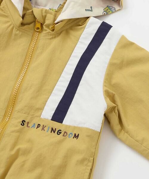 SLAP SLIP / スラップ スリップ テーラードジャケット | 肩切り替え無地総柄リバーシブルタフタジャケット(80~130cm) | 詳細17