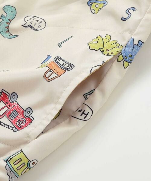 SLAP SLIP / スラップ スリップ テーラードジャケット | 肩切り替え無地総柄リバーシブルタフタジャケット(80~130cm) | 詳細24