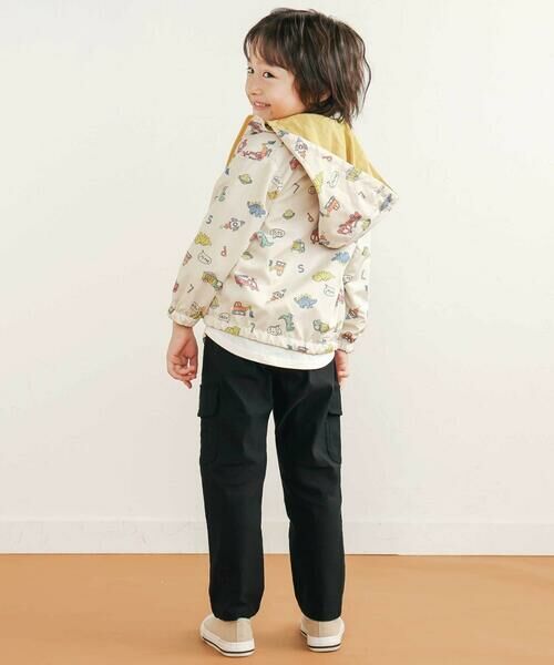 SLAP SLIP / スラップ スリップ テーラードジャケット | 肩切り替え無地総柄リバーシブルタフタジャケット(80~130cm) | 詳細29