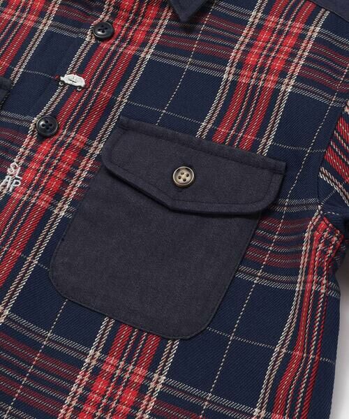 SLAP SLIP / スラップ スリップ シャツ・ブラウス | 【お揃い】ツイル胸ポケットチェックシャツ(80~130cm) | 詳細8