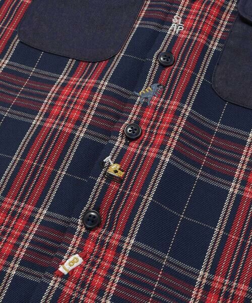 SLAP SLIP / スラップ スリップ シャツ・ブラウス | 【お揃い】ツイル胸ポケットチェックシャツ(80~130cm) | 詳細12