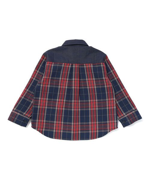 SLAP SLIP / スラップ スリップ シャツ・ブラウス | 【お揃い】ツイル胸ポケットチェックシャツ(80~130cm) | 詳細5
