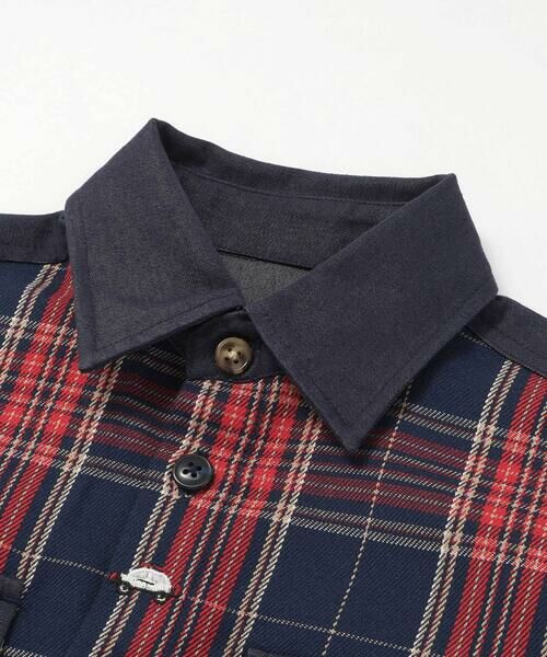 SLAP SLIP / スラップ スリップ シャツ・ブラウス | 【お揃い】ツイル胸ポケットチェックシャツ(80~130cm) | 詳細6