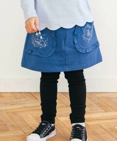 SLAP SLIP / スラップ スリップ ミニ・ひざ丈スカート | キラキラ刺しゅうフリルポケットスカッツ(80~120cm)