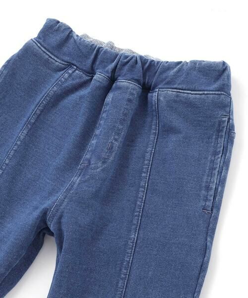 SLAP SLIP / スラップ スリップ チノ・ワークパンツ | 後ろポケットリボンフレアシルエット9分丈デニムパンツ(80~130cm) | 詳細13