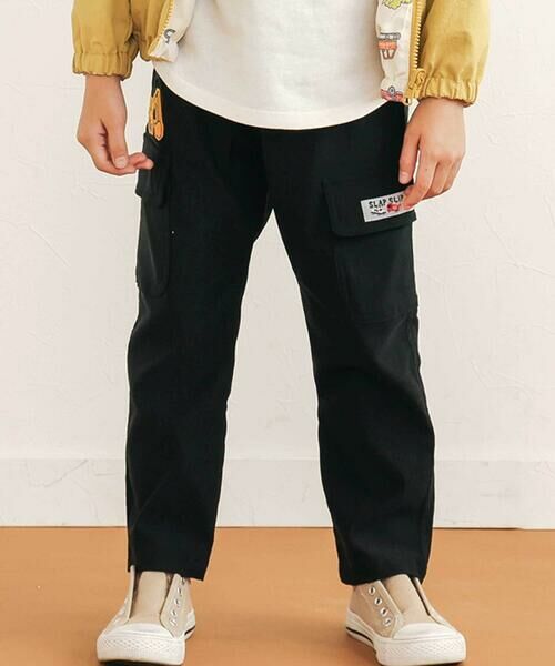 SLAP SLIP/スラップ スリップ 【らくのび】はたらくくるまモチーフスーパーストレッチツイルパンツ(80~130cm) ブラック 80cm SLAP SLIP/スラップ スリップ 【らくのび】はたらくくるまモチーフスーパーストレッチツイルパンツ(80~130cm) ブラック 80cm