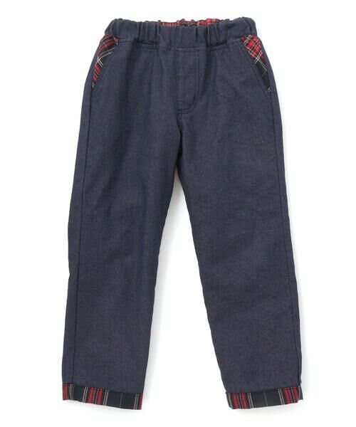 SLAP SLIP / スラップ スリップ チノ・ワークパンツ | 【お揃い】ツイルチェックリバーシブルパンツ(80~130cm) | 詳細2