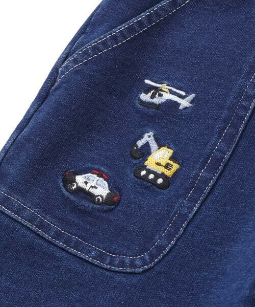 SLAP SLIP / スラップ スリップ チノ・ワークパンツ | 【お揃い】はたらくくるま恐竜プリントデニムニットパンツ(80~130cm) | 詳細5