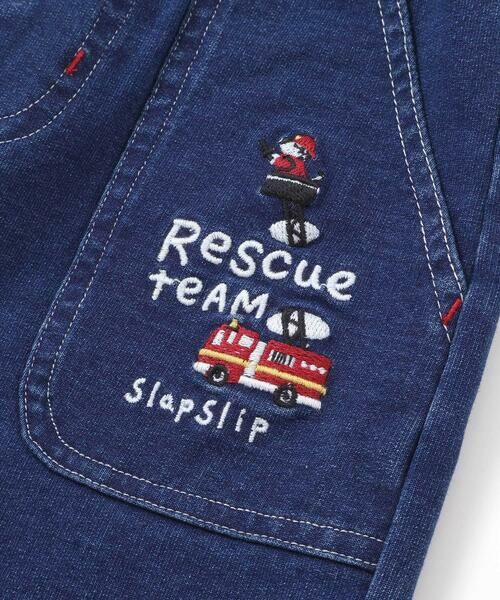 SLAP SLIP / スラップ スリップ チノ・ワークパンツ | 【お揃い】はたらくくるま恐竜プリントデニムニットパンツ(80~130cm) | 詳細6