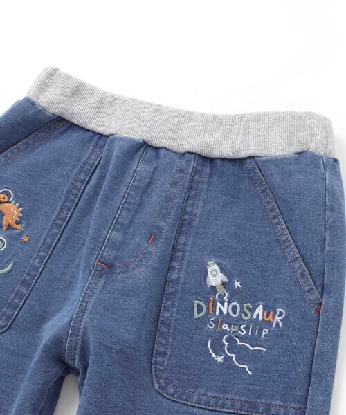 SLAP SLIP / スラップ スリップ チノ・ワークパンツ | 【お揃い】はたらくくるま恐竜プリントデニムニットパンツ(80~130cm) | 詳細13
