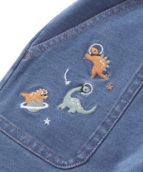 SLAP SLIP / スラップ スリップ チノ・ワークパンツ | 【お揃い】はたらくくるま恐竜プリントデニムニットパンツ(80~130cm) | 詳細14