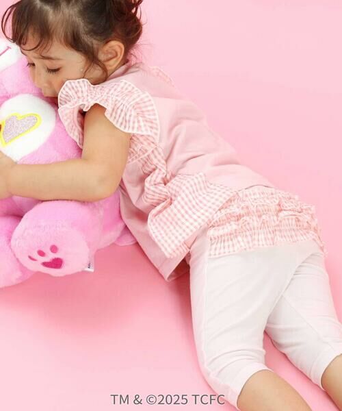 SLAP SLIP / スラップ スリップ レギンス・スパッツ | 【ケアベア×SLAP SLIP】裾モチーフおしりフリル5分丈レギンス(80~130cm) | 詳細3