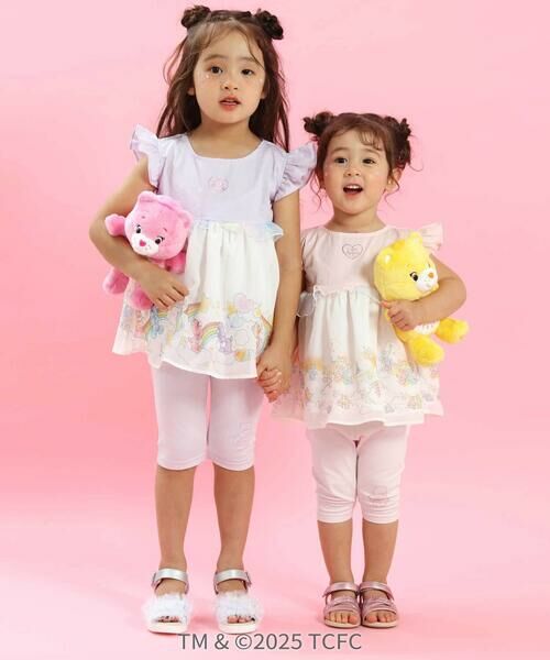 SLAP SLIP / スラップ スリップ レギンス・スパッツ | 【ケアベア×SLAP SLIP】裾モチーフおしりフリル5分丈レギンス(80~130cm) | 詳細10