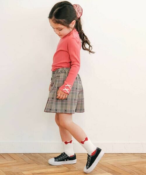 SLAP SLIP / スラップ スリップ ミニ・ひざ丈スカート | 【お揃い】チェック前ポケットタックスカパン(90~130cm) | 詳細2