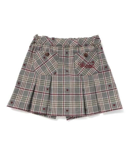 SLAP SLIP / スラップ スリップ ミニ・ひざ丈スカート | 【お揃い】チェック前ポケットタックスカパン(90~130cm) | 詳細3