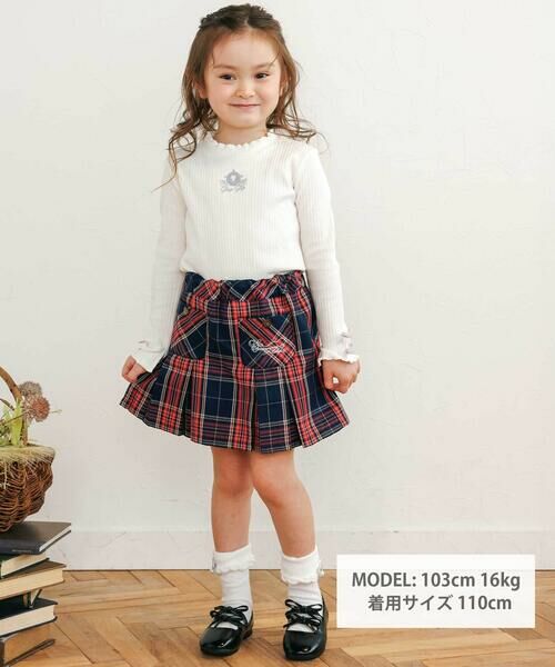 SLAP SLIP / スラップ スリップ ミニ・ひざ丈スカート | 【お揃い】チェック前ポケットタックスカパン(90~130cm) | 詳細6