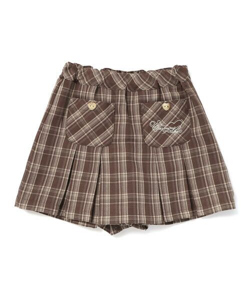 SLAP SLIP / スラップ スリップ ミニ・ひざ丈スカート | 【お揃い】チェック前ポケットタックスカパン(90~130cm) | 詳細11