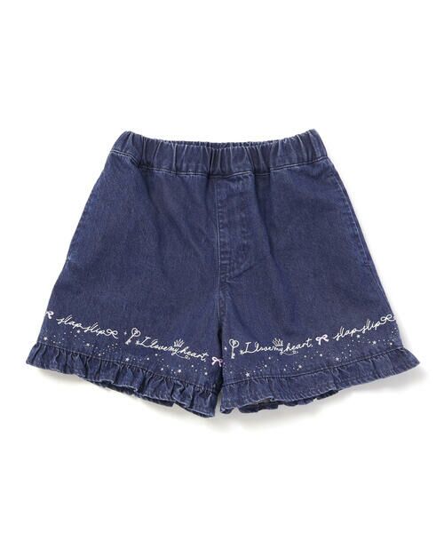 SLAP SLIP / スラップ スリップ ミニ・ひざ丈スカート | 裾プリントデニムニットキュロット(90~130cm) | 詳細2