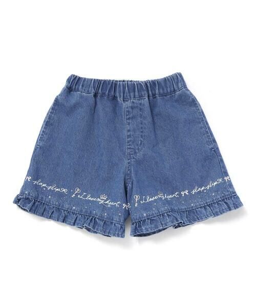 SLAP SLIP / スラップ スリップ ミニ・ひざ丈スカート | 裾プリントデニムニットキュロット(90~130cm) | 詳細10