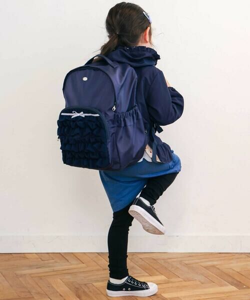 SLAP SLIP / スラップ スリップ バッグ | ギャザーフリルポケット付き背面メッシュリュック(M~L) | 詳細1