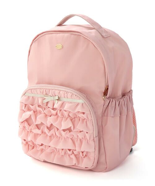 SLAP SLIP/スラップ スリップ ギャザーフリルポケット付き背面メッシュリュック(M~L) ピンク M(9L) SLAP SLIP/スラップ スリップ ギャザーフリルポケット付き背面メッシュリュック(M~L) ピンク M(9L)