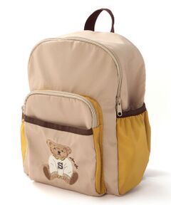 SLAP SLIP / スラップ スリップ バッグ | アニマルクマ刺しゅうポケット背面メッシュバイカラーリュック(M~L)