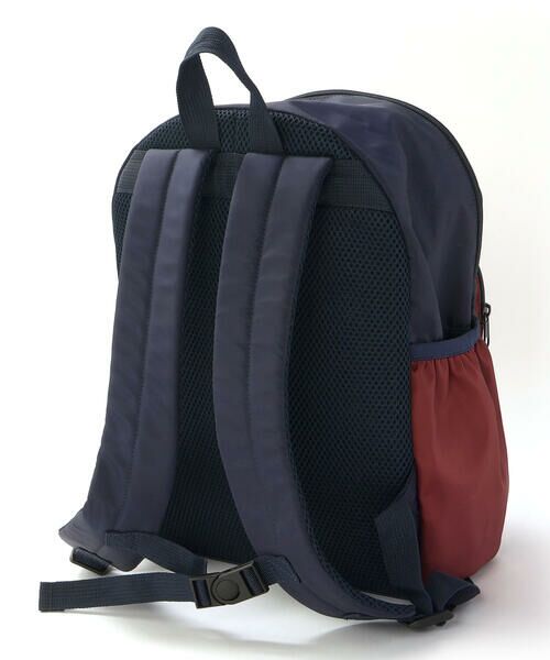 SLAP SLIP / スラップ スリップ バッグ | アニマルクマ刺しゅうポケット背面メッシュバイカラーリュック(M~L) | 詳細4