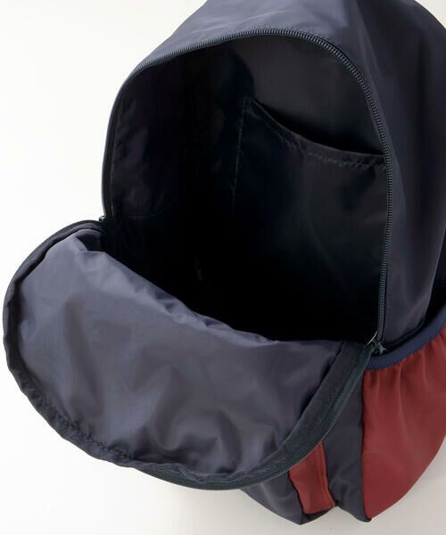 SLAP SLIP / スラップ スリップ バッグ | アニマルクマ刺しゅうポケット背面メッシュバイカラーリュック(M~L) | 詳細5