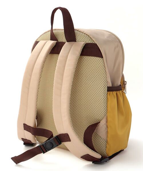 SLAP SLIP / スラップ スリップ バッグ | アニマルクマ刺しゅうポケット背面メッシュバイカラーリュック(M~L) | 詳細8