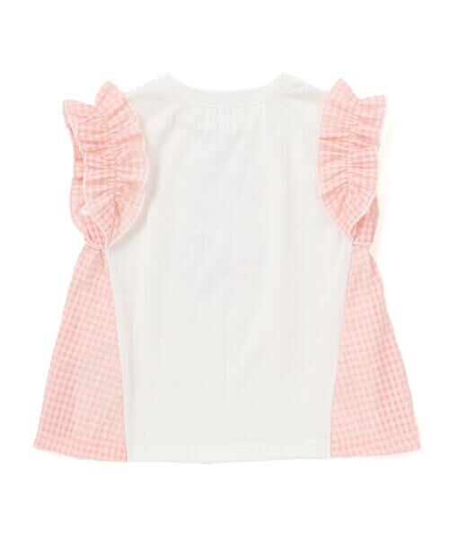 SLAP SLIP / スラップ スリップ Tシャツ | 【ケアベア×SLAP SLIP】イラストプリントサイド切り替え袖フリルTシャツ(80~130cm) | 詳細7