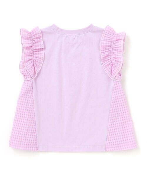 SLAP SLIP / スラップ スリップ Tシャツ | 【ケアベア×SLAP SLIP】イラストプリントサイド切り替え袖フリルTシャツ(80~130cm) | 詳細28