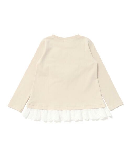 SLAP SLIP / スラップ スリップ Tシャツ | レースチュールハート裾フリルTシャツ(80~130cm) | 詳細3