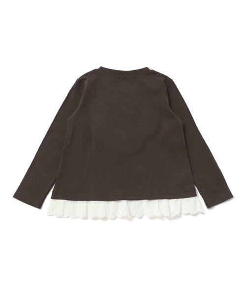 SLAP SLIP / スラップ スリップ Tシャツ | レースチュールハート裾フリルTシャツ(80~130cm) | 詳細5