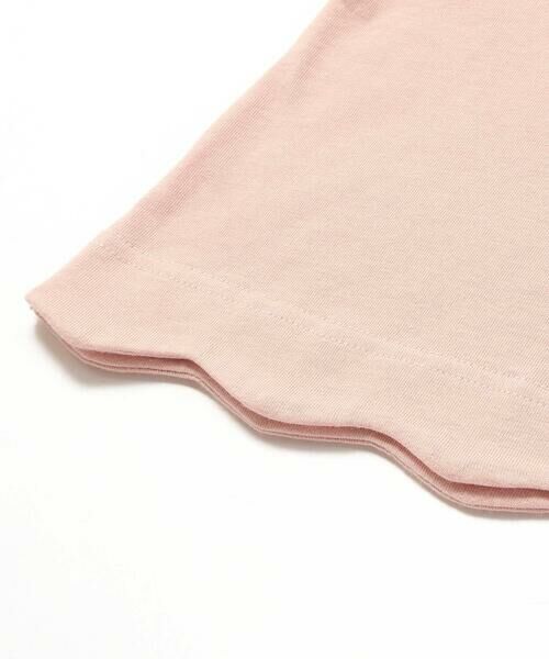 SLAP SLIP / スラップ スリップ Tシャツ | アニマルクマウサギイヌネコモチーフパッチ刺しゅう裾スカラップTシャツ(80~130cm) | 詳細11