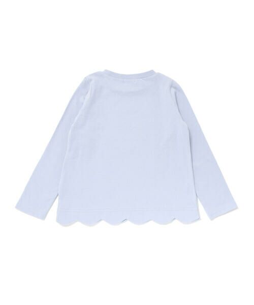 SLAP SLIP / スラップ スリップ Tシャツ | アニマルクマウサギイヌネコモチーフパッチ刺しゅう裾スカラップTシャツ(80~130cm) | 詳細16