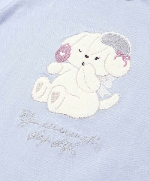 SLAP SLIP / スラップ スリップ Tシャツ | アニマルクマウサギイヌネコモチーフパッチ刺しゅう裾スカラップTシャツ(80~130cm) | 詳細17