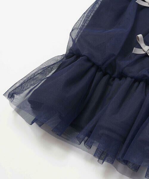 SLAP SLIP / スラップ スリップ Tシャツ | リボンいっぱいギャザーチュールドッキングトップス(90~130cm) | 詳細9