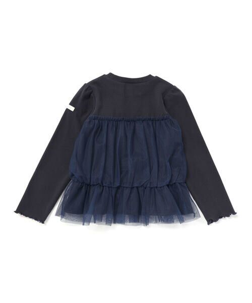 SLAP SLIP / スラップ スリップ Tシャツ | リボンいっぱいギャザーチュールドッキングトップス(90~130cm) | 詳細2