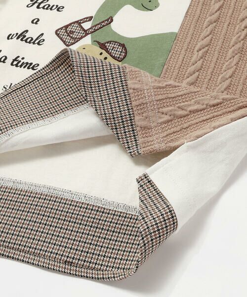 SLAP SLIP / スラップ スリップ Tシャツ | お出かけ恐竜モチーフ切り替えTシャツ(80~130cm) | 詳細9