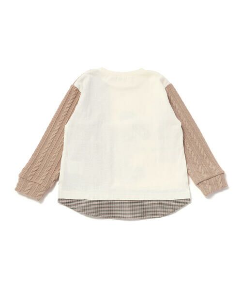 SLAP SLIP / スラップ スリップ Tシャツ | お出かけ恐竜モチーフ切り替えTシャツ(80~130cm) | 詳細2