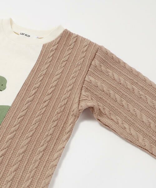 SLAP SLIP / スラップ スリップ Tシャツ | お出かけ恐竜モチーフ切り替えTシャツ(80~130cm) | 詳細6