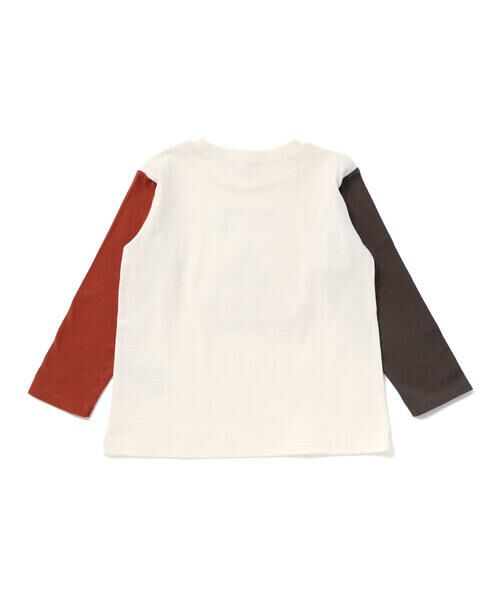 SLAP SLIP / スラップ スリップ Tシャツ | 【お揃い】おにぎりサガラ刺しゅう袖配色Tシャツ(80~130cm) | 詳細4