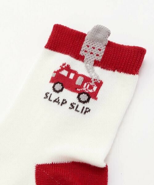 SLAP SLIP / スラップ スリップ ソックス | 消防車おにぎり恐竜ワンポイント+いろいろ総柄ソックス2点セット(13~21cm) | 詳細2