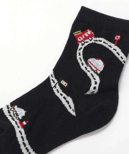 SLAP SLIP / スラップ スリップ ソックス | 消防車おにぎり恐竜ワンポイント+いろいろ総柄ソックス2点セット(13~21cm) | 詳細3