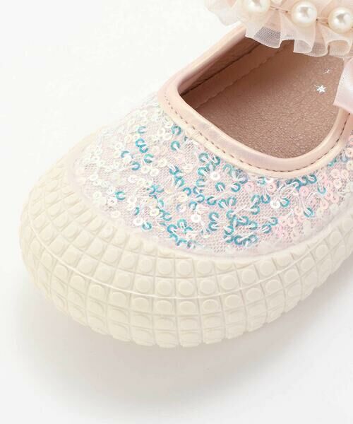 SLAP SLIP / スラップ スリップ フラットシューズ | キラキラスパンコールパールストラップシューズ(14~18cm) | 詳細4