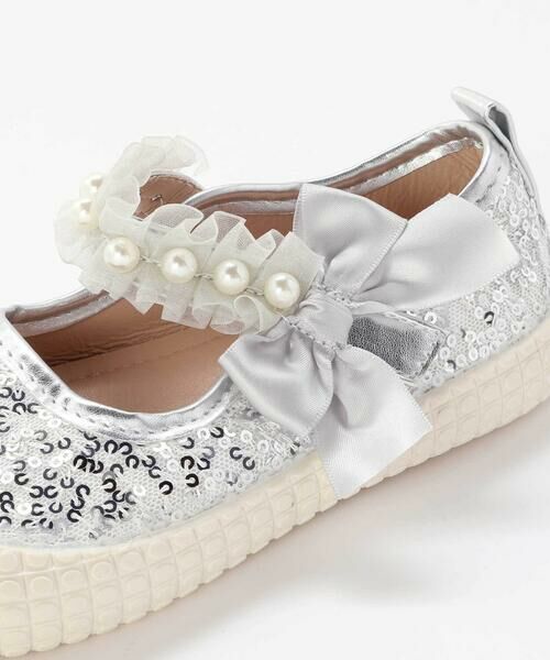 SLAP SLIP / スラップ スリップ フラットシューズ | キラキラスパンコールパールストラップシューズ(14~18cm) | 詳細10