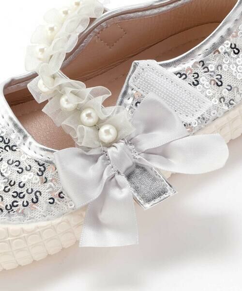 SLAP SLIP / スラップ スリップ フラットシューズ | キラキラスパンコールパールストラップシューズ(14~18cm) | 詳細11