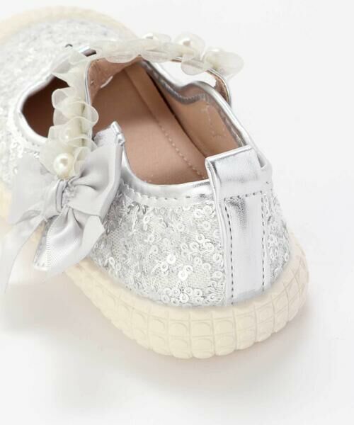SLAP SLIP / スラップ スリップ フラットシューズ | キラキラスパンコールパールストラップシューズ(14~18cm) | 詳細12