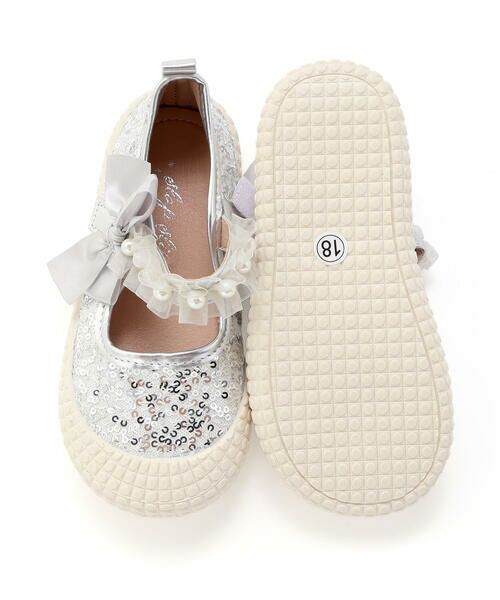 SLAP SLIP / スラップ スリップ フラットシューズ | キラキラスパンコールパールストラップシューズ(14~18cm) | 詳細13