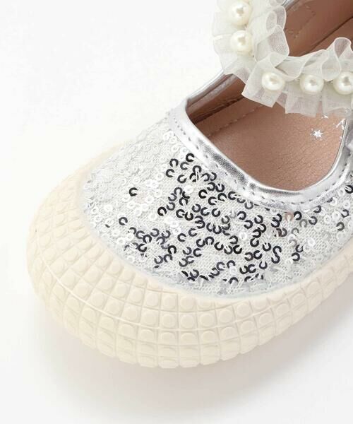 SLAP SLIP / スラップ スリップ フラットシューズ | キラキラスパンコールパールストラップシューズ(14~18cm) | 詳細9